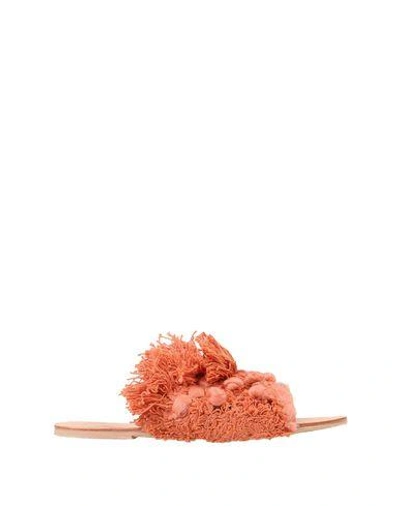 Shop Free People Sandals In Rust