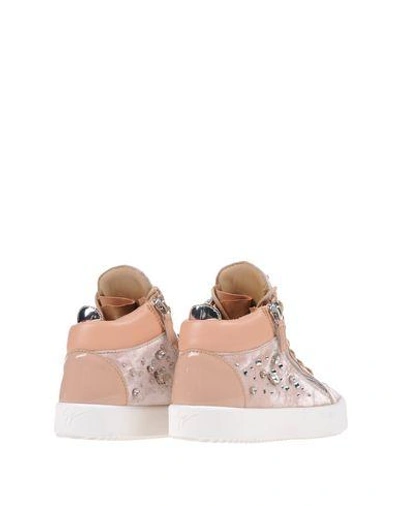 Shop Giuseppe Zanotti Sneakers In Pale Pink