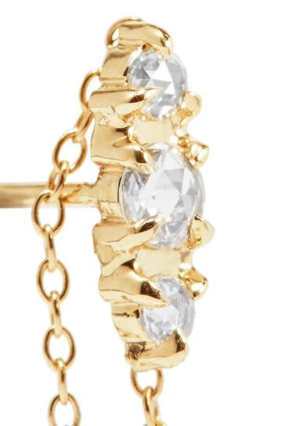 Shop Catbird Sleeping Beauty Gold Diamond Earring