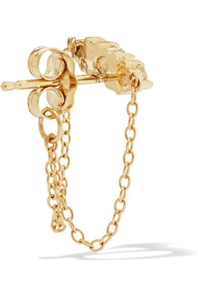 Shop Catbird Sleeping Beauty Gold Diamond Earring