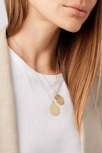 Shop Brooke Gregson Gemini 14-karat Gold Diamond Necklace