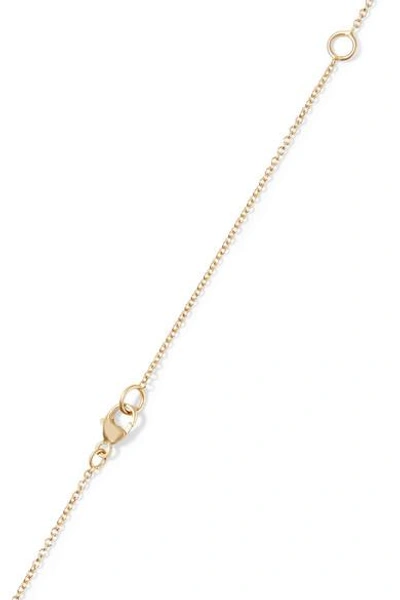 Shop Brooke Gregson Virgo 14-karat Gold Diamond Necklace