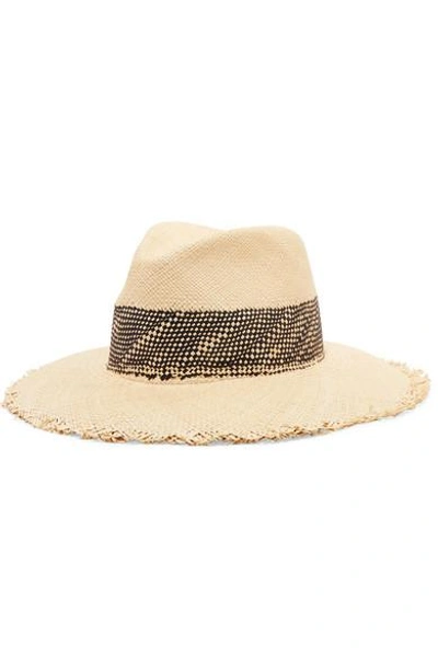 Shop Rag & Bone Frayed Straw Panama Hat In Beige