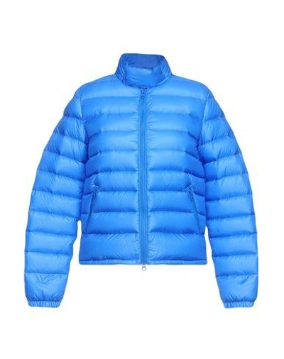 Shop Aspesi Down Jacket In Bright Blue