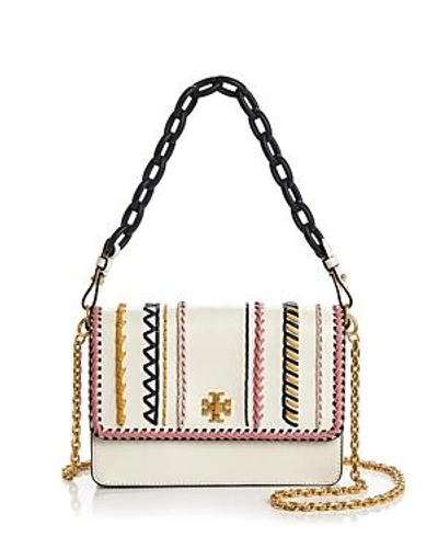 Tory Burch Kira Whipstitch Leather Shoulder Bag In Birch Ivory Multi/gold |  ModeSens