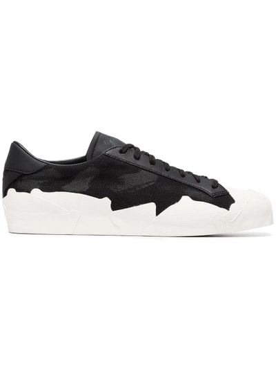 Shop Yohji Yamamoto Black Takusan Sneakers