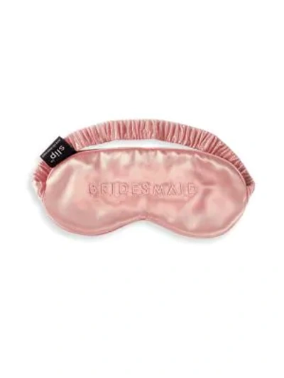 Shop Slip Bridesmaid Sleep Mask In Pink