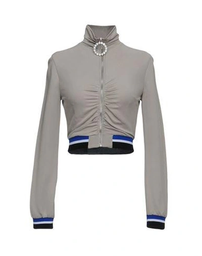 Shop Alessandra Rich Sweatshirt In Light Grey