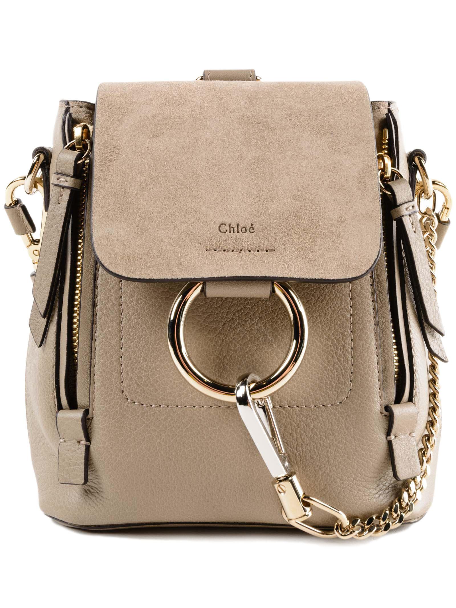 chloe faye backpack motty grey