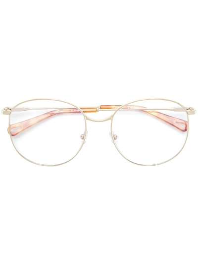 Shop Chloé Palma Glasses In Metallic