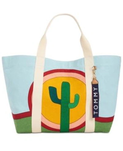 Shop Tommy Hilfiger Cactus Extra-large Tote In Multi