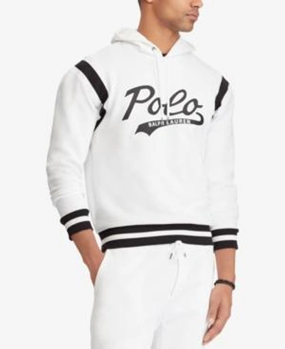 Shop Polo Ralph Lauren Men's Graphic Hoodie In White