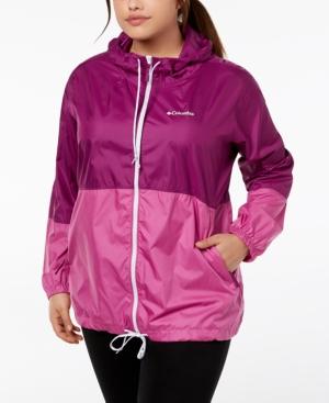 columbia plus size flash forward windbreaker