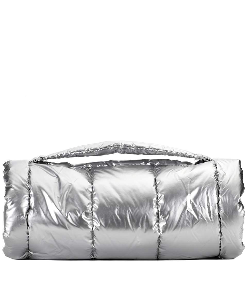 puma gym bag silver