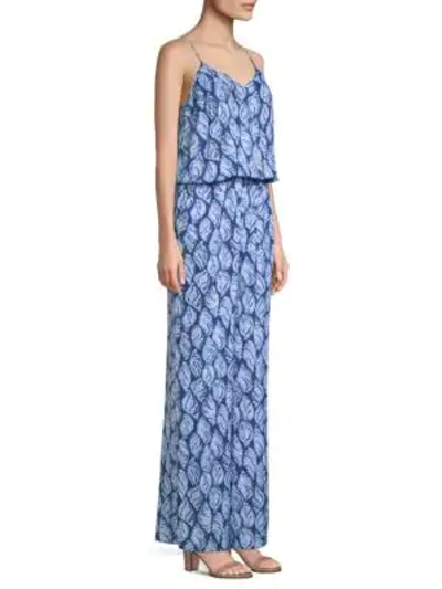 Shop Lilly Pulitzer Dusk Printed Jumpsuit In High Tide Navy