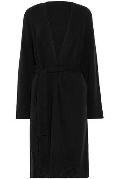 Shop Alexander Wang T Wool And Cashmere-blend Cardigan In Black