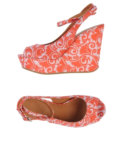 Shop Marc By Marc Jacobs Sandals In Coral