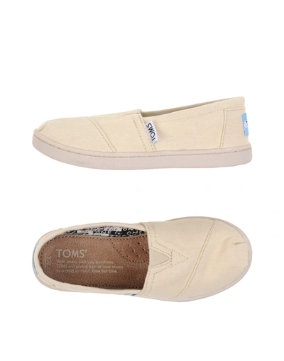 Shop Toms Sneakers In Beige