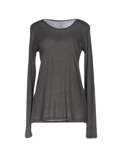 Shop Majestic Basic Top In Grey