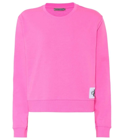 Shop Calvin Klein Jeans Est.1978 Cotton-blend Sweatshirt In Pink