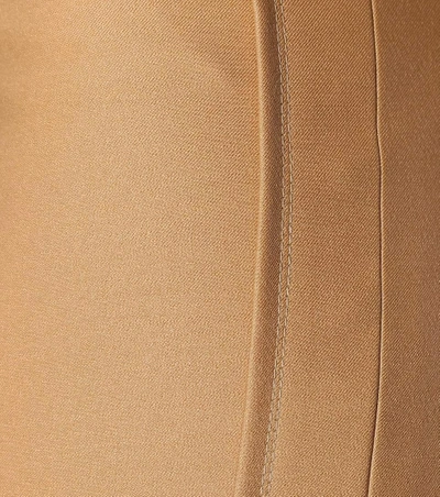 Shop Chloé Wool-blend Straight-leg Trousers In Beige