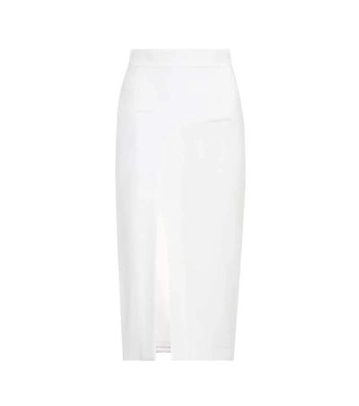 Shop Haider Ackermann Cady Crêpe Pencil Skirt In White