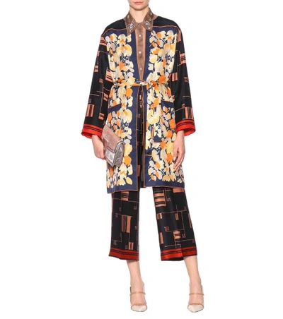 Shop Dries Van Noten Printed Silk Jacket In Multicoloured