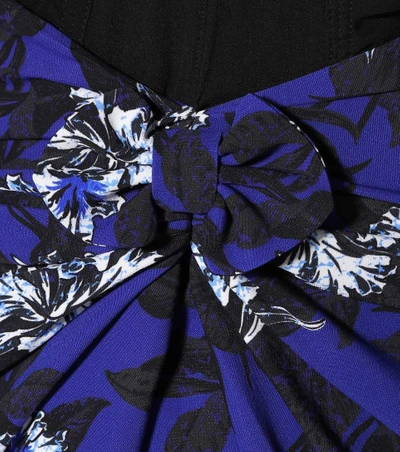 Shop Proenza Schouler Floral-printed Jersey Dress In Black