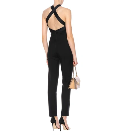 Shop Givenchy Wool And Mohair Jumpsuit In Black