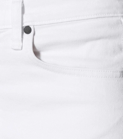 Shop Rag & Bone Justine Cropped Wide-leg Jeans In White
