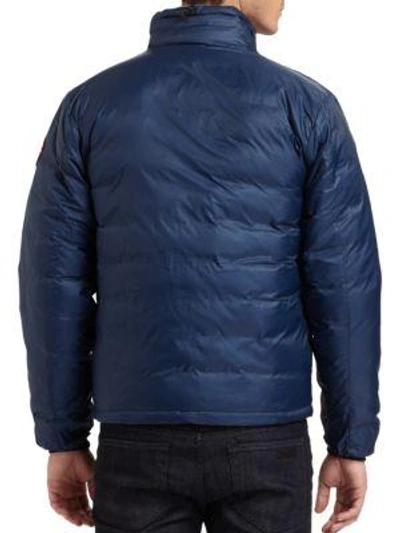 Shop Canada Goose Lodge Down Jacket In Black Label