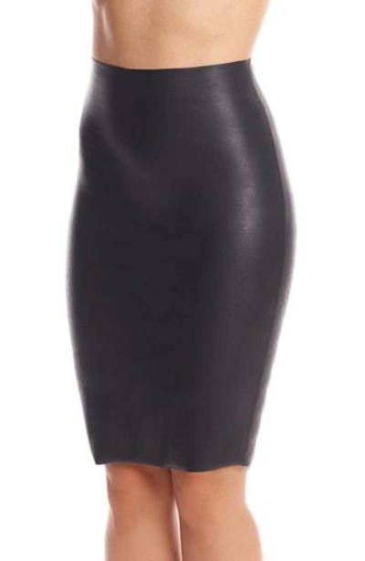 Shop Commando Perfect Faux Leather Pencil Skirt In Black