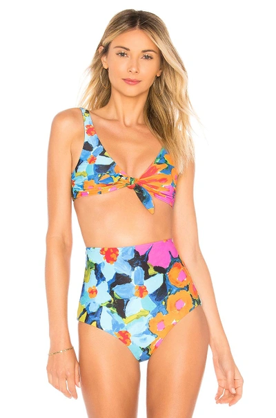 Shop Mara Hoffman Rio Bikini Top In Blue