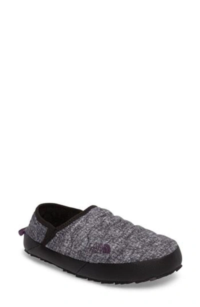 Shop The North Face Thermoball(tm) Water Resistant Traction Mule In Houndstooth Print/ Black Plum