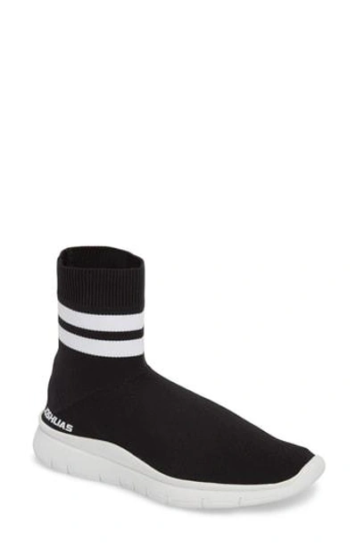 Shop Joshua Sanders Jump High Top Sock Sneaker In Black