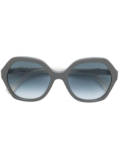 Shop Fendi Eyewear Fun Fair Sunglasses - Grey