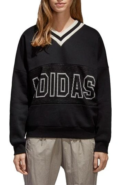 Shop Adidas Originals Originals Adibreak Sweatshirt In Black/ Black