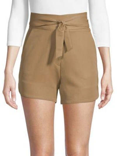 Shop Iro Magik Belted Shorts In Sand