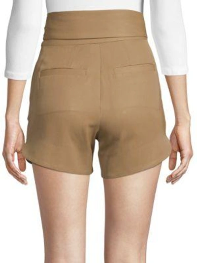 Shop Iro Magik Belted Shorts In Brown