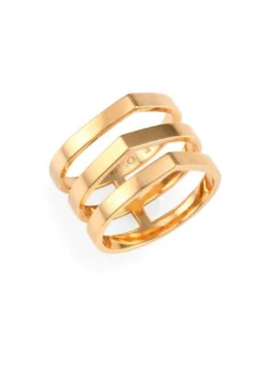 Shop Repossi Antifer Off Width 18k Rose Gold Ring