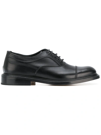 Shop Tricker's Dunlop Oxford Shoes In Black