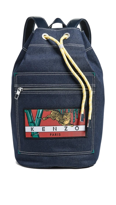 Shop Kenzo La Collection Memento Backpack In Navy