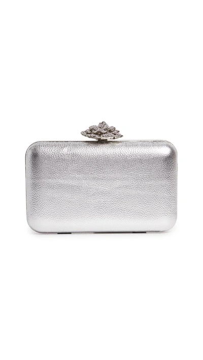 Shop Inge Christopher Diana Minaudiere In Silver