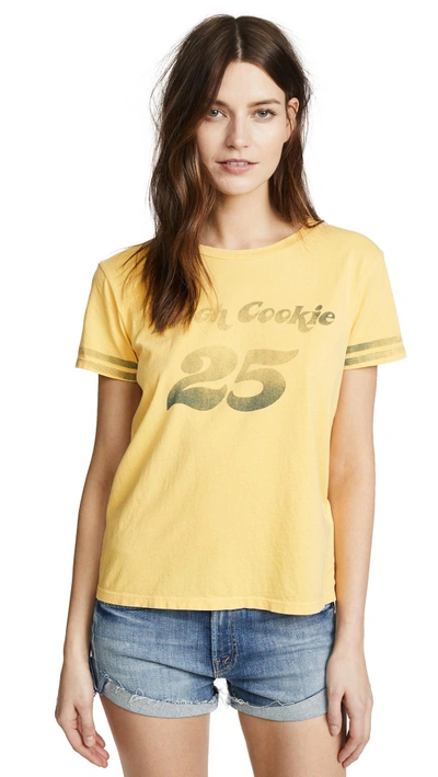 Shop Mother The Boxy Goodie Goodie Tee In Canary