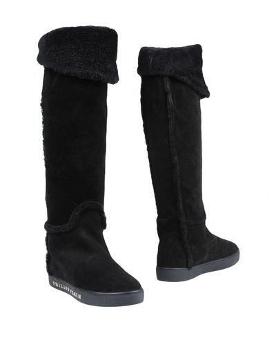 Shop Philipp Plein Boots In Black