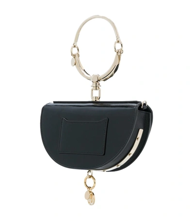 Shop Chloé Patent Minaudiere Nile Bag In Navy