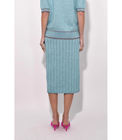 Shop Marc Jacobs Pencil Skirt In Pale Blue