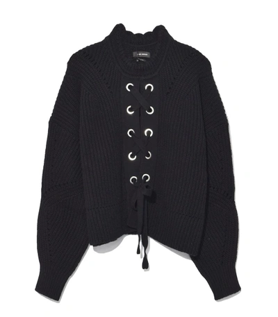 Shop Isabel Marant Lacy Sweater In Black