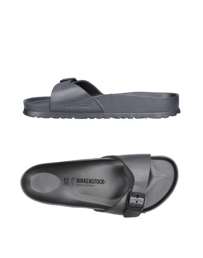 Shop Birkenstock Sandals In Lead