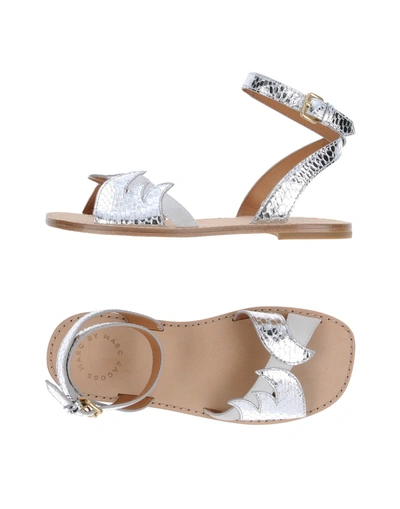 Shop Marc By Marc Jacobs Sandals In Silver